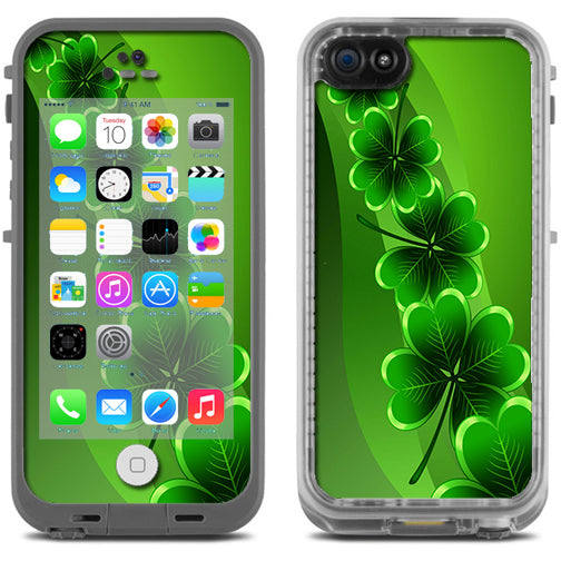  Shamrocks, Glowing Green Lifeproof Fre iPhone 5C Skin