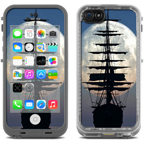  Tall Sailboat, Ship In Full Moon Lifeproof Fre iPhone 5C Skin