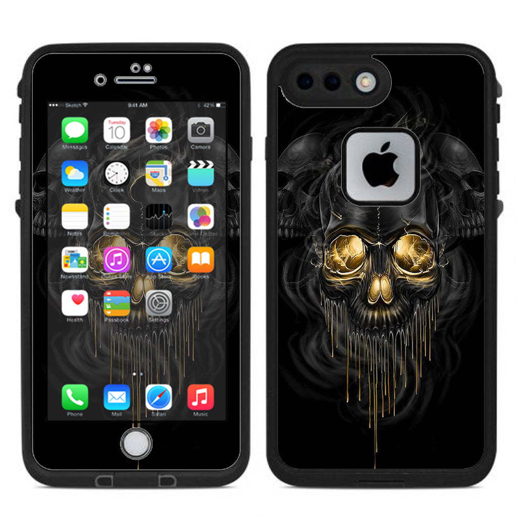  Golden Skull, Glowing Skeleton Lifeproof Fre iPhone 7 Plus or iPhone 8 Plus Skin
