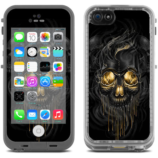  Golden Skull, Glowing Skeleton Lifeproof Fre iPhone 5C Skin