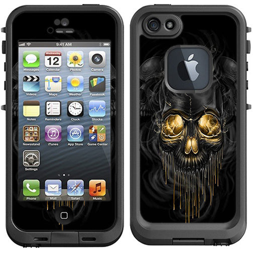  Golden Skull, Glowing Skeleton Lifeproof Fre iPhone 5 Skin