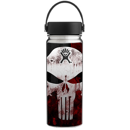  Punish Face On Glowing Red Hydroflask 18oz Wide Mouth Skin