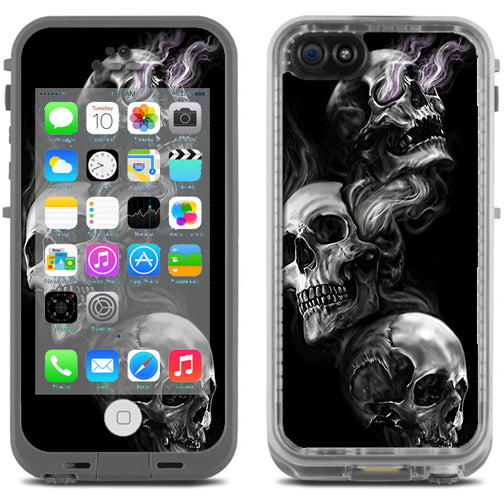  Glowing Skulls In Smoke Lifeproof Fre iPhone 5C Skin