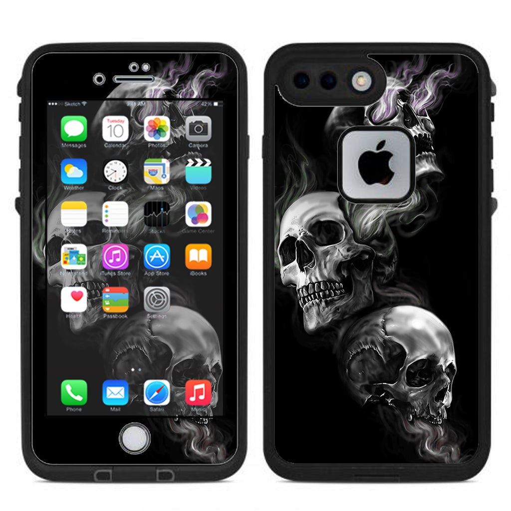  Glowing Skulls In Smoke Lifeproof Fre iPhone 7 Plus or iPhone 8 Plus Skin