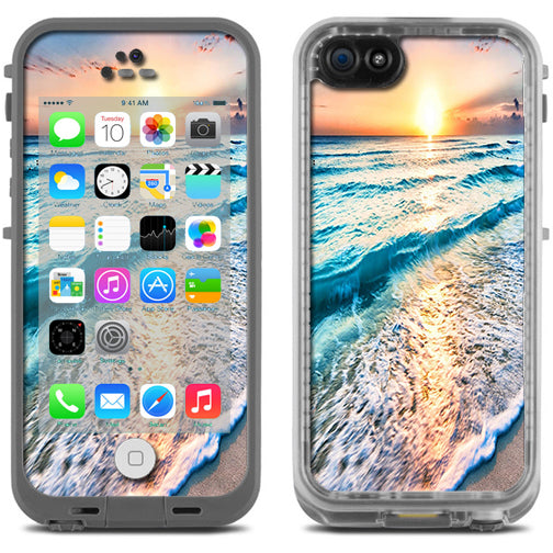  Sunset On Beach Lifeproof Fre iPhone 5C Skin