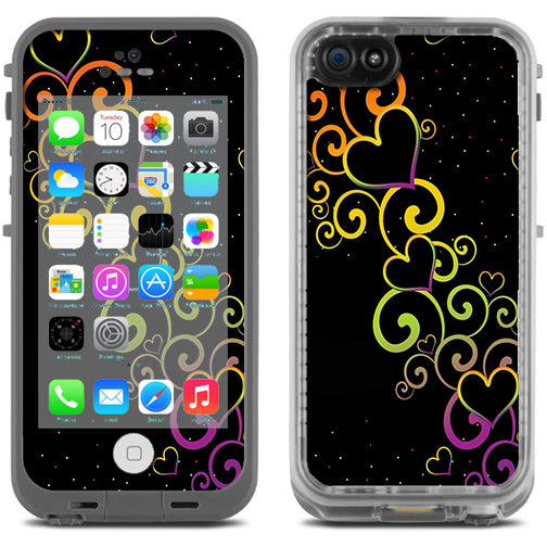  Trail Of Glowing Hearts Lifeproof Fre iPhone 5C Skin