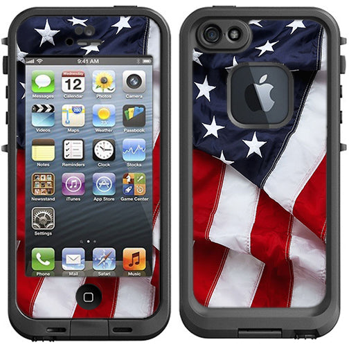  Us Flag, America Proud Lifeproof Fre iPhone 5 Skin