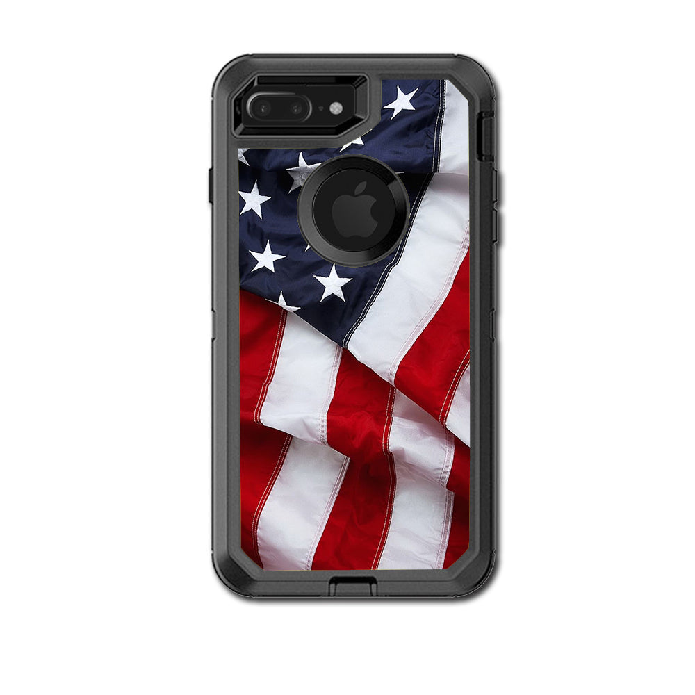  Us Flag, America Proud Otterbox Defender iPhone 7+ Plus or iPhone 8+ Plus Skin
