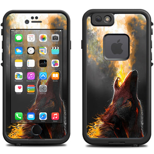  Wolf Howling At Moon Lifeproof Fre iPhone 6 Skin