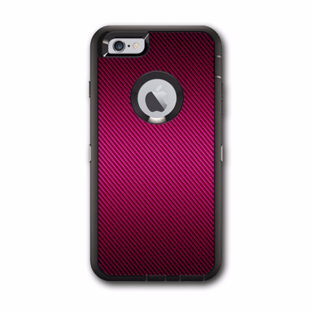  Purple,Black Carbon Fiber Graphite Otterbox Defender iPhone 6 PLUS Skin