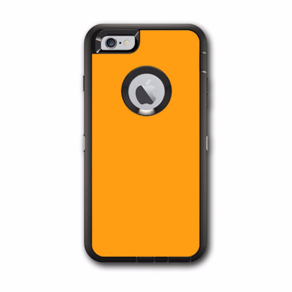  Solid Orange Otterbox Defender iPhone 6 PLUS Skin