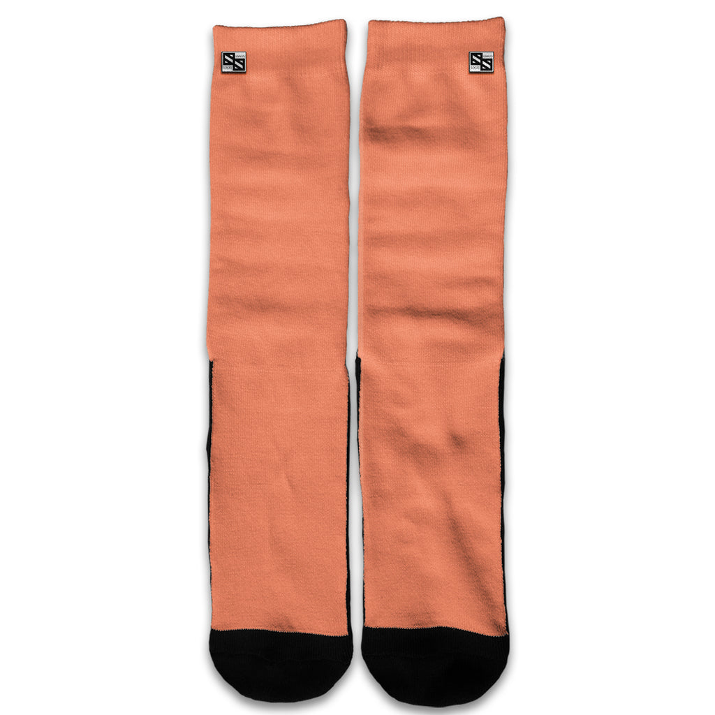  Solid Peach Universal Socks