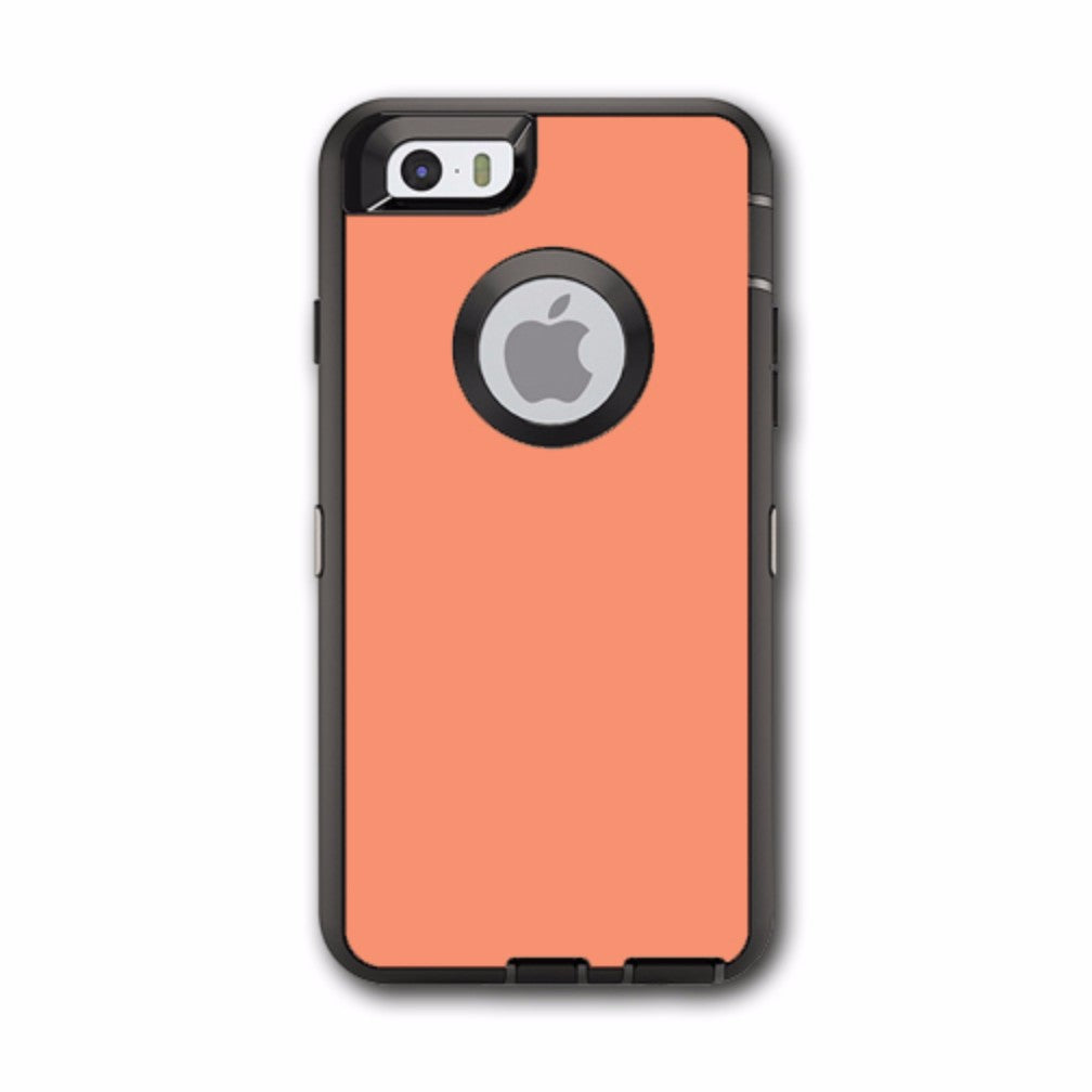  Solid Peach Otterbox Defender iPhone 6 Skin