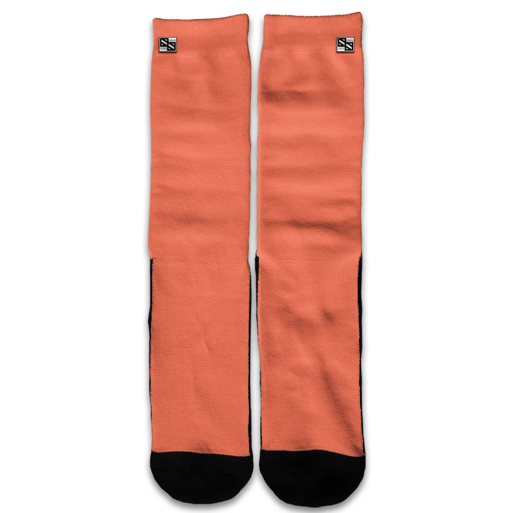  Solid Salmon Color Universal Socks