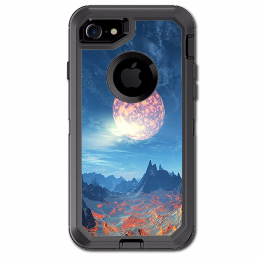  Moon Over Mountains Otterbox Defender iPhone 7 or iPhone 8 Skin