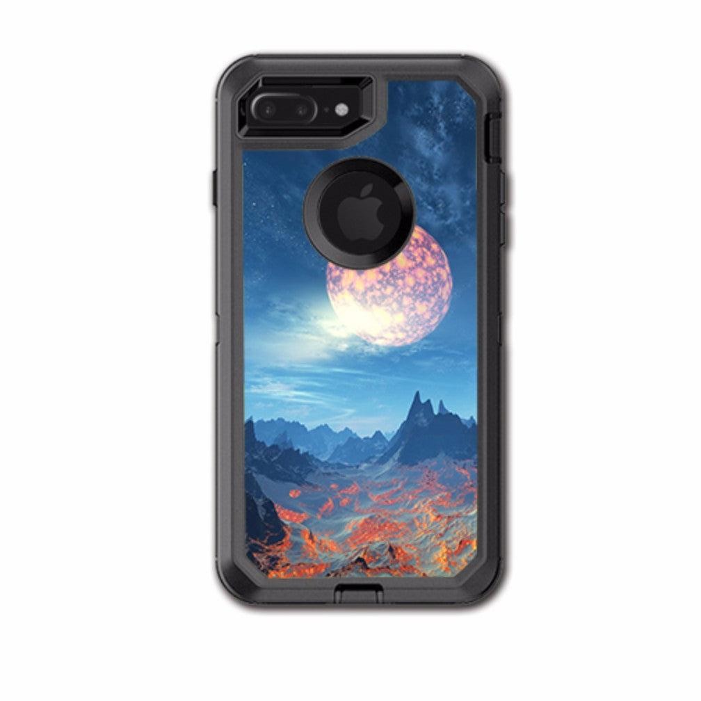  Moon Over Mountains Otterbox Defender iPhone 7+ Plus or iPhone 8+ Plus Skin