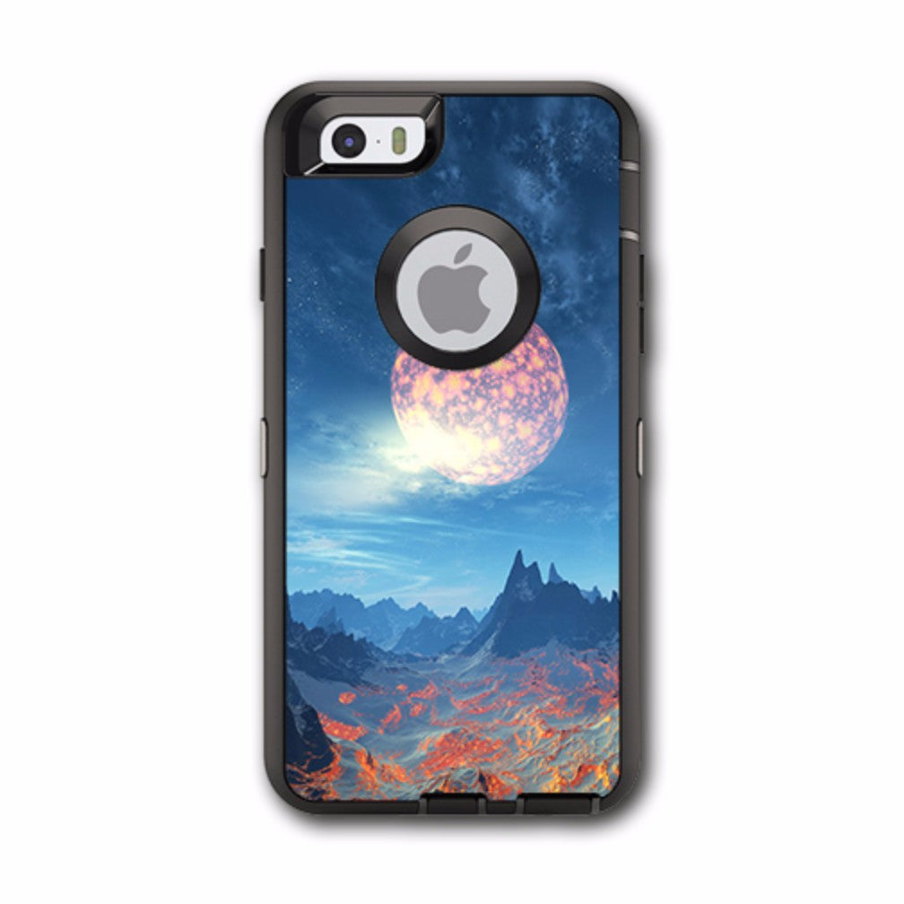  Moon Over Mountains Otterbox Defender iPhone 6 Skin