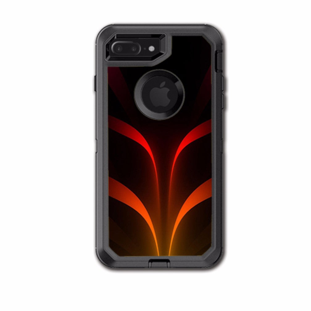  Red Orange Abstract Otterbox Defender iPhone 7+ Plus or iPhone 8+ Plus Skin