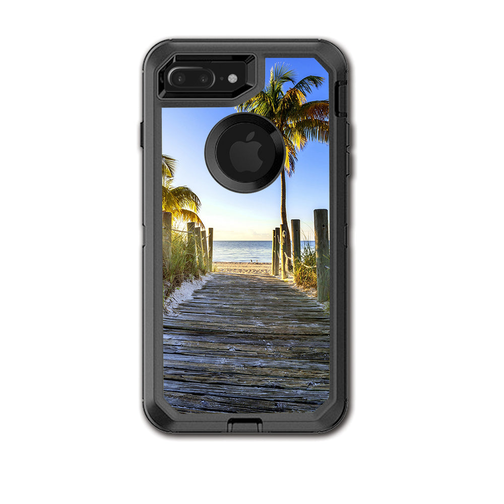  The Beach Tropical Sunshine Vacation Otterbox Defender iPhone 7+ Plus or iPhone 8+ Plus Skin