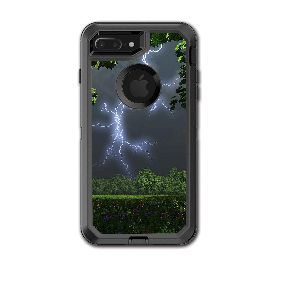  Lightning Weather Storm Electric Otterbox Defender iPhone 7+ Plus or iPhone 8+ Plus Skin