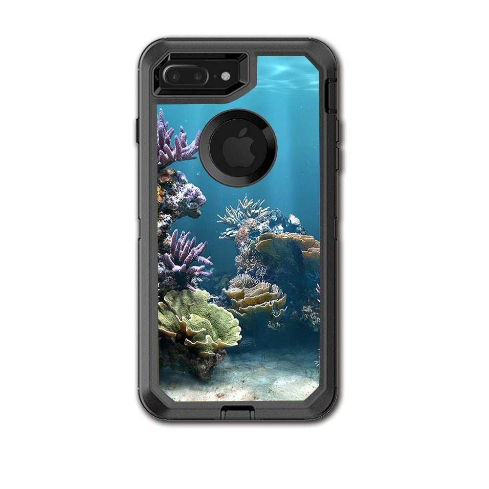  Under Water Coral Live Otterbox Defender iPhone 7+ Plus or iPhone 8+ Plus Skin