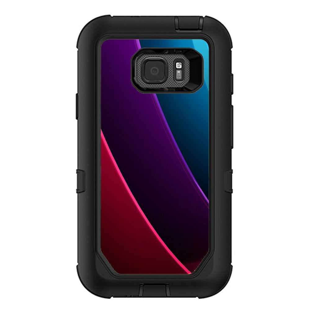  Abstract Colorful Panels Otterbox Defender Samsung Galaxy S7 Active Skin