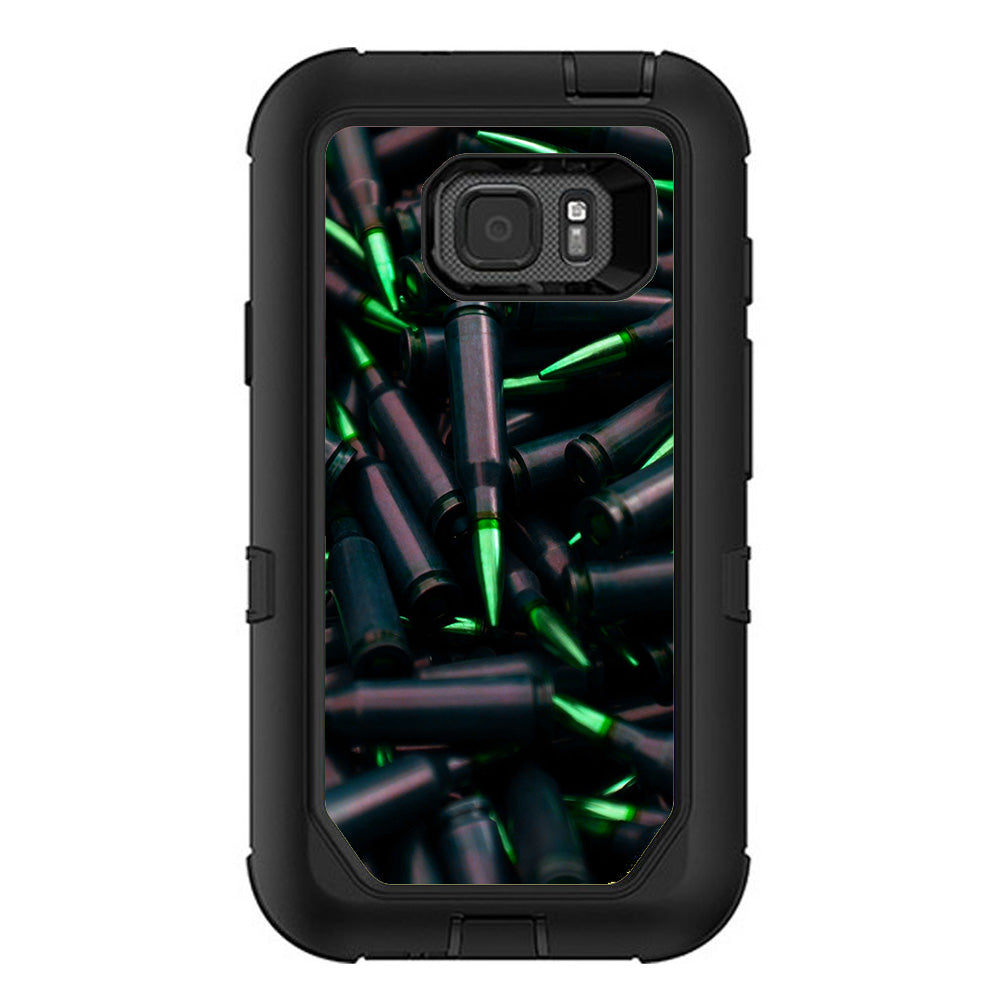  Green Bullets Military Rifle Ar Otterbox Defender Samsung Galaxy S7 Active Skin