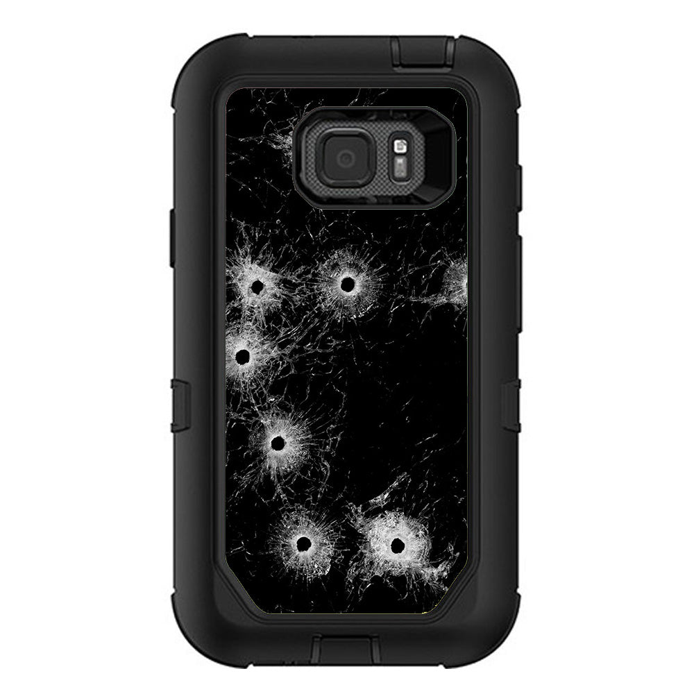  Bullet Holes In Glass Otterbox Defender Samsung Galaxy S7 Active Skin