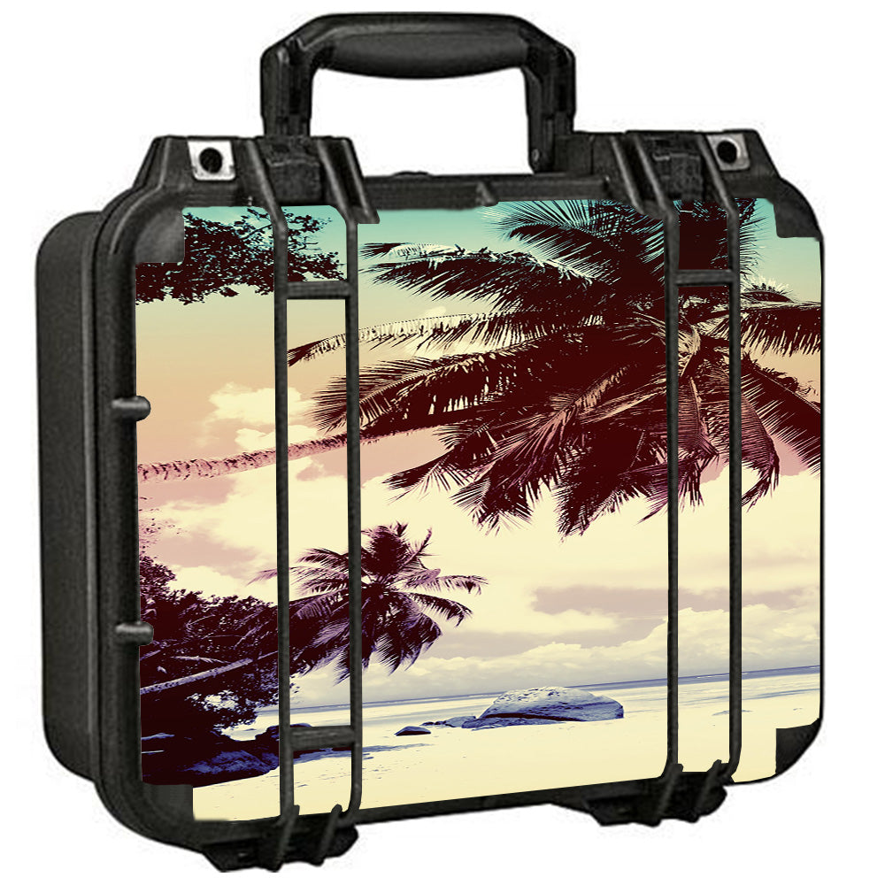  Faded Beach Palm Tree Tropical Pelican Case 1400 Skin