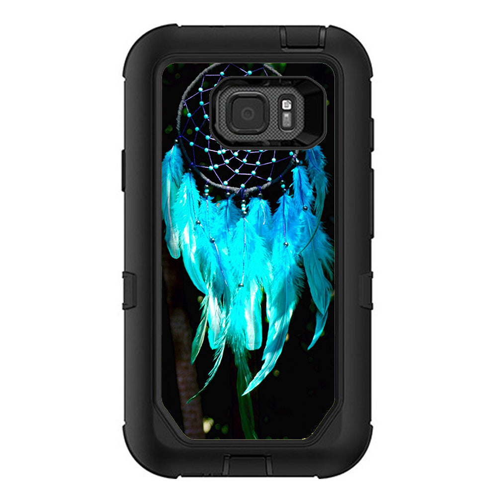  Dream Catcher Dreamcatcher Blue Feathers Otterbox Defender Samsung Galaxy S7 Active Skin