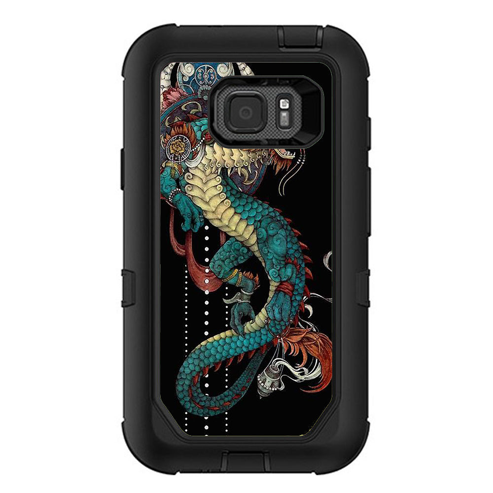  Dragon Japanese Style Tattoo Otterbox Defender Samsung Galaxy S7 Active Skin