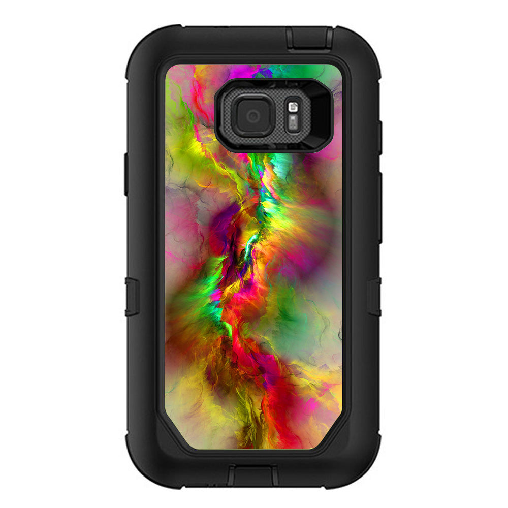  Color Explosion Colorful Design Otterbox Defender Samsung Galaxy S7 Active Skin