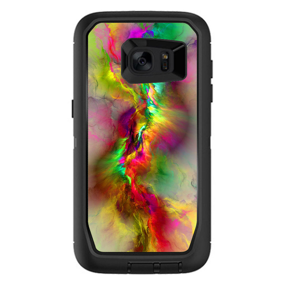 Color Explosion Colorful Design Otterbox Defender Samsung Galaxy S7 Edge Skin