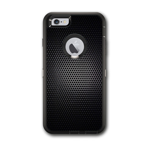  Black Metal Pattern Otterbox Defender iPhone 6 PLUS Skin