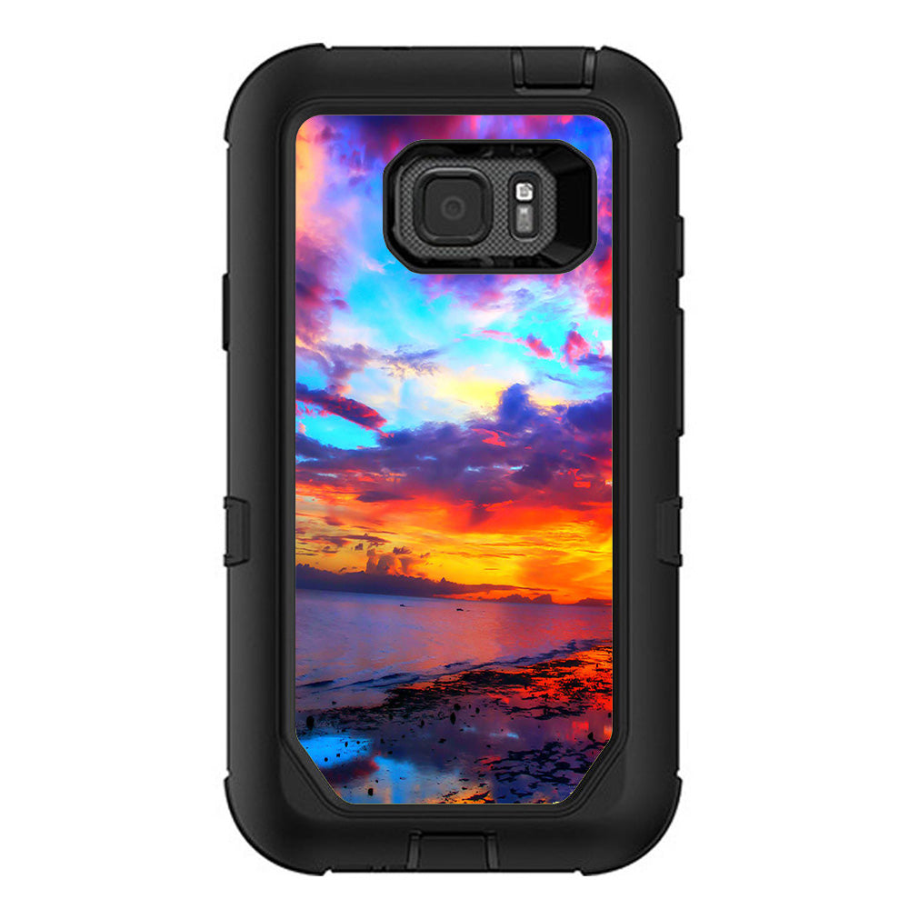  Beautiful Landscape Water Colorful Sky Otterbox Defender Samsung Galaxy S7 Active Skin