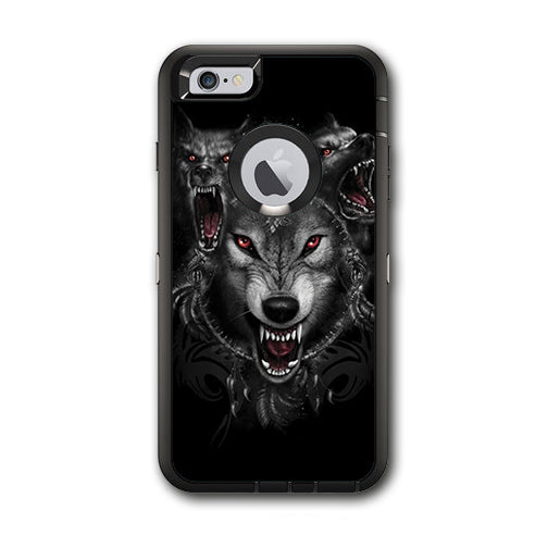  Angry Wolves Pack Howling Otterbox Defender iPhone 6 PLUS Skin