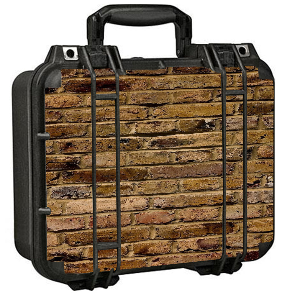  Brown Rough Brick Wall Pelican Case 1400 Skin