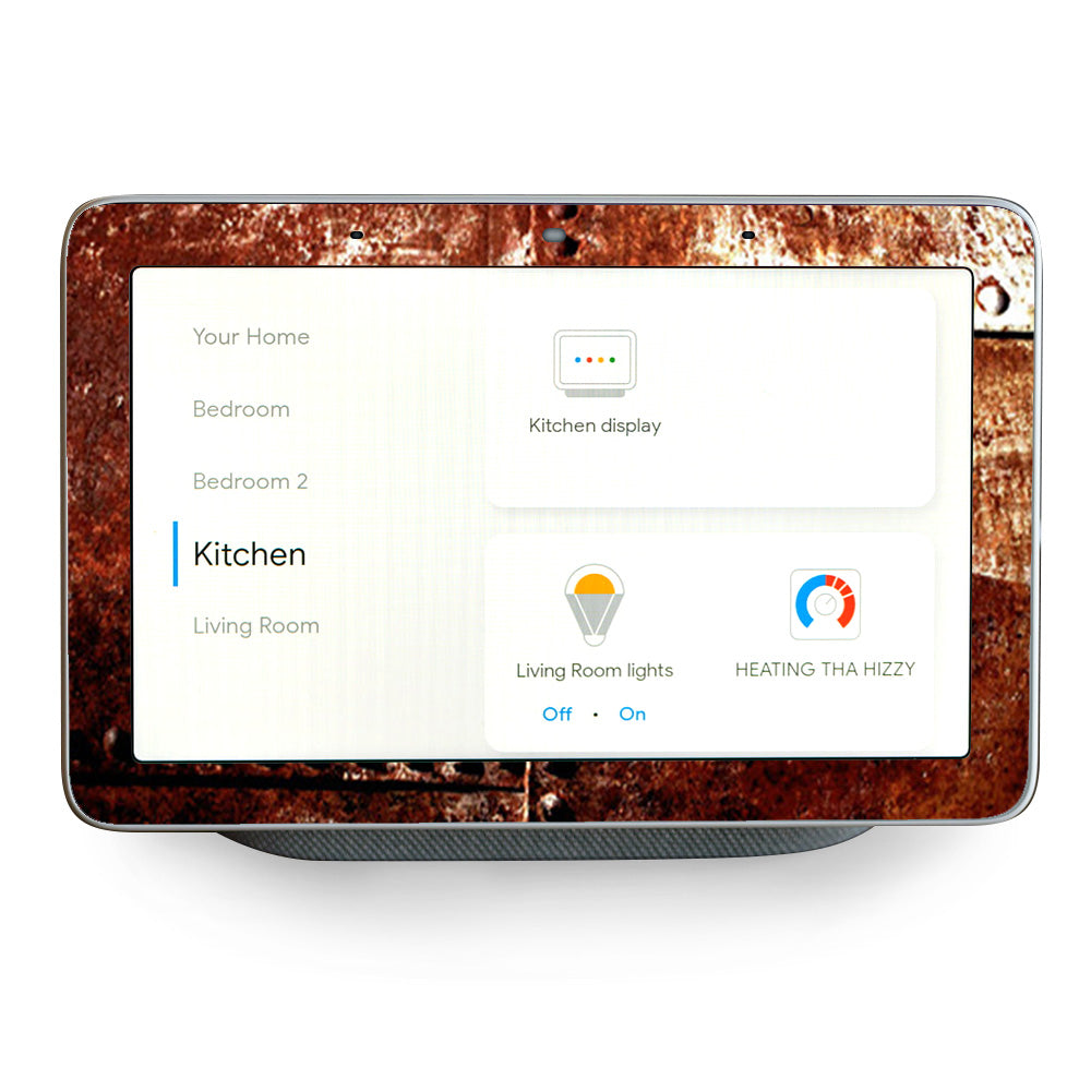 Rusted Metal Panels Rivets Rust Google Home Hub Skin