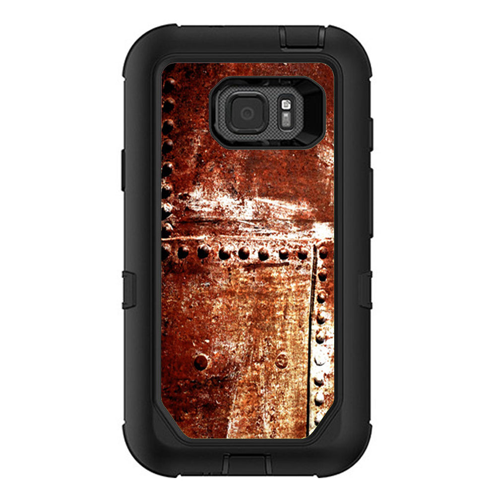  Rusted Metal Panels Rivets Rust Otterbox Defender Samsung Galaxy S7 Active Skin
