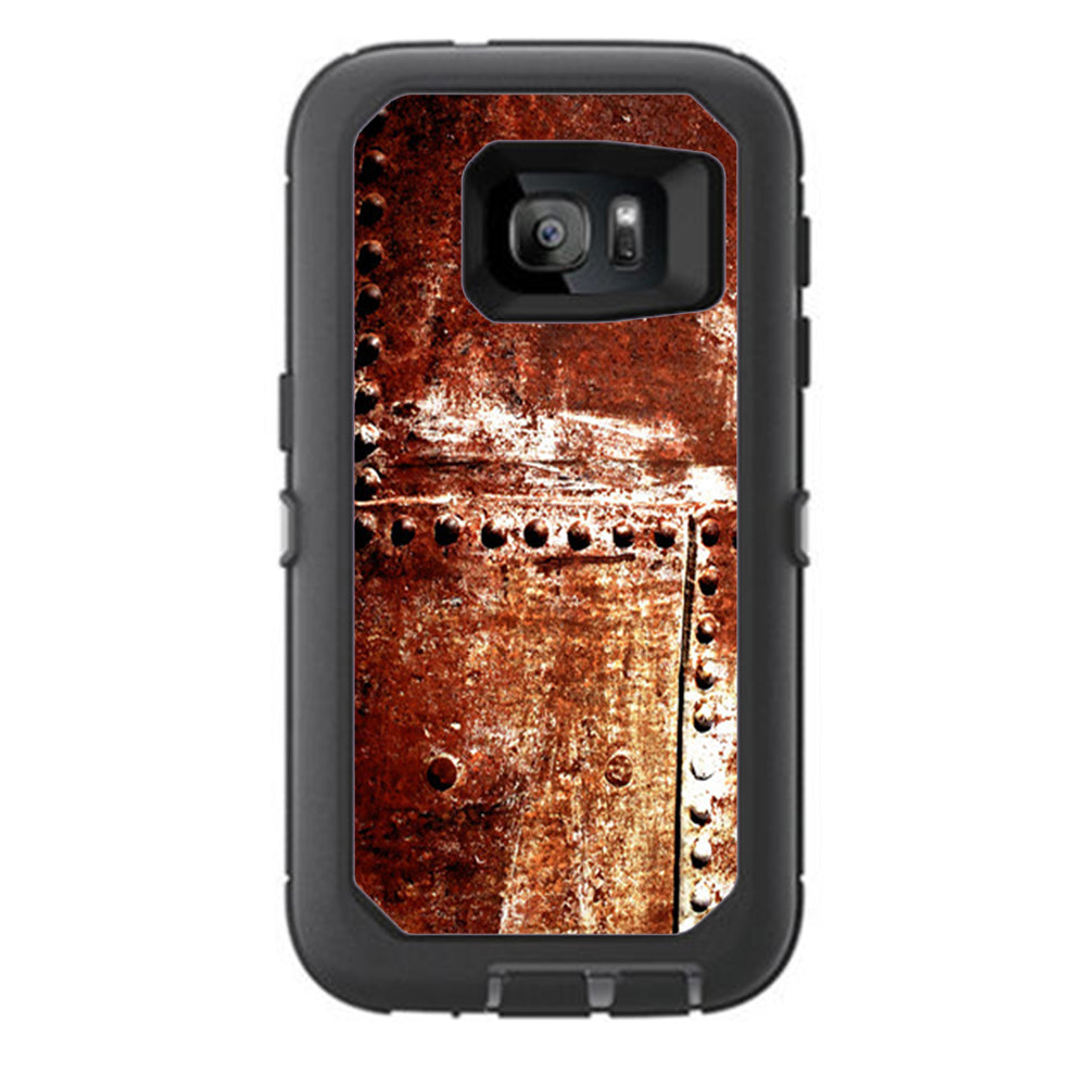  Rusted Metal Panels Rivets Rust Otterbox Defender Samsung Galaxy S7 Skin
