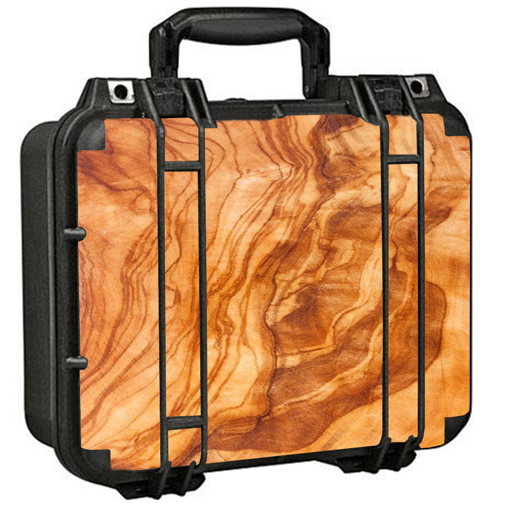  Marble Wood Design Cherry Mahogany Pelican Case 1400 Skin