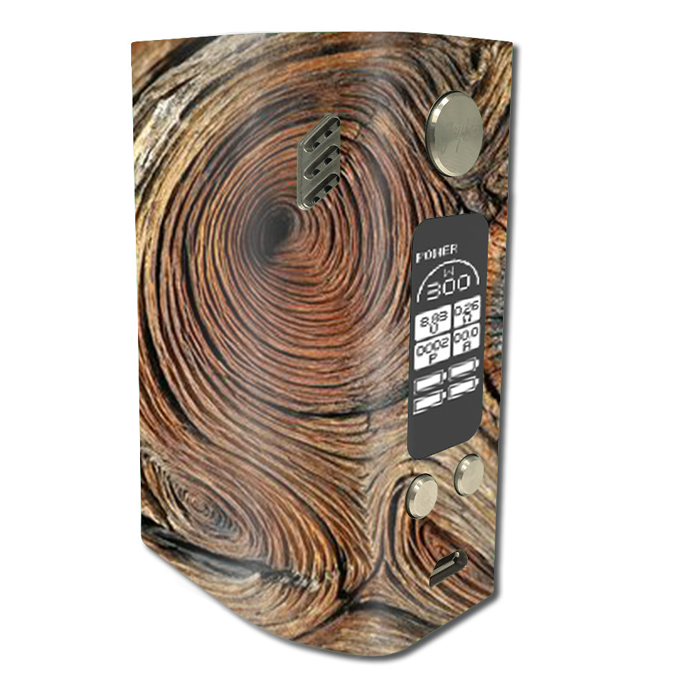  Wood Knot Swirl Log Outdoors Wismec Reuleaux RX300 Skin