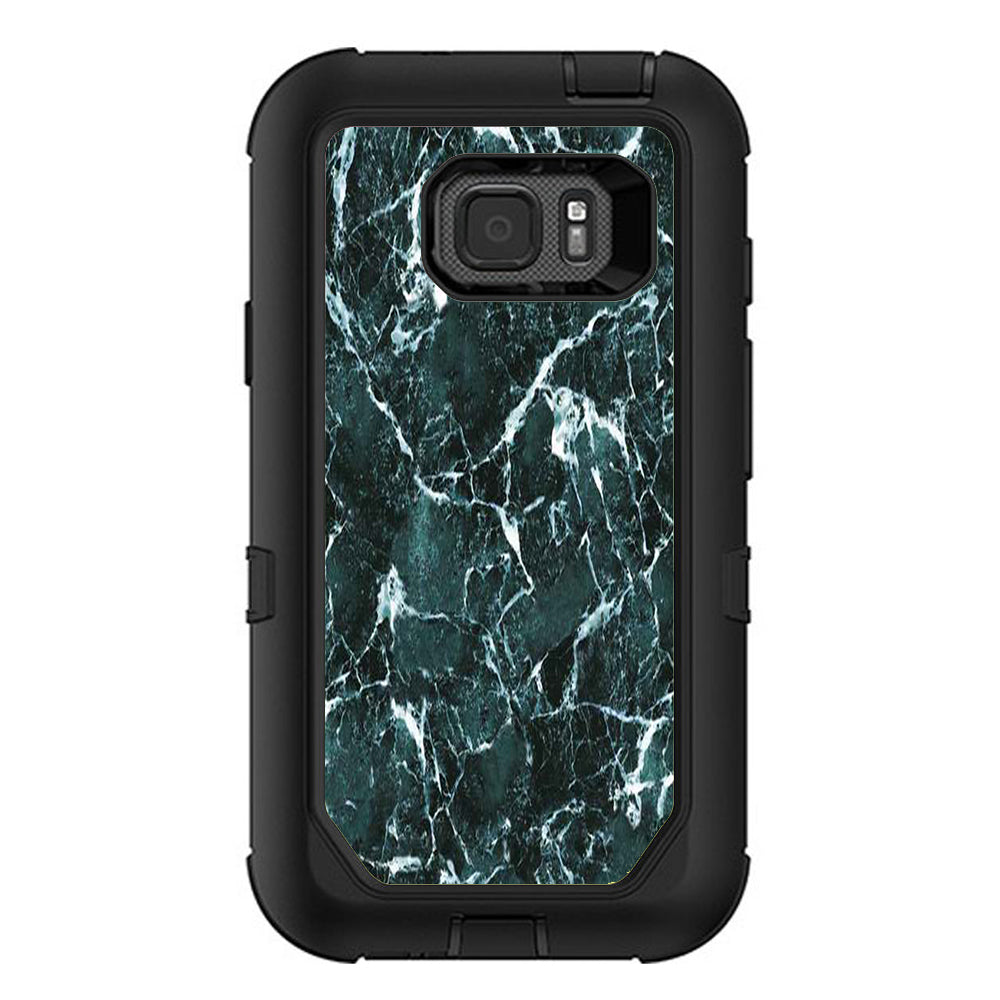  Green Dark Marble Granite Otterbox Defender Samsung Galaxy S7 Active Skin