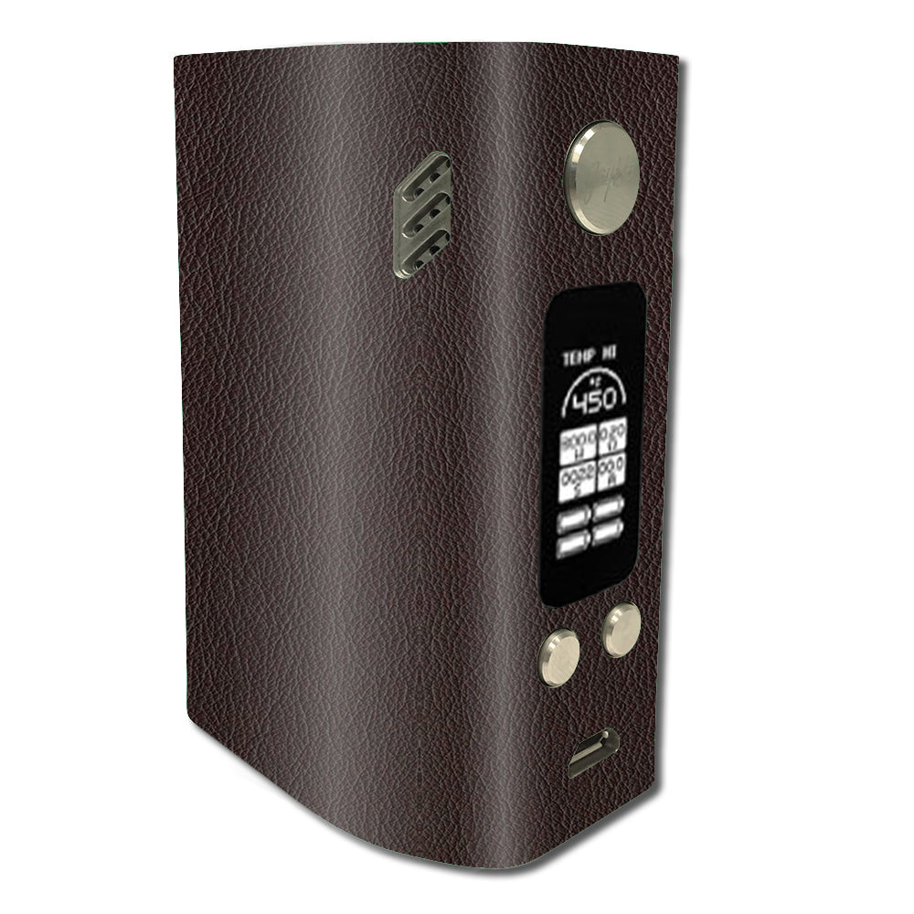  Brown Leather Design Pattern Wismec Reuleaux RX300 Skin