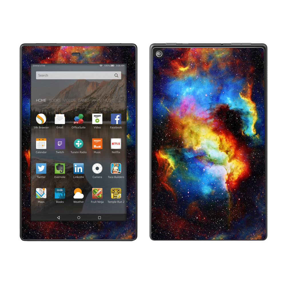  Space Gas Nebula Colorful Galaxy Amazon Fire HD 8 Skin
