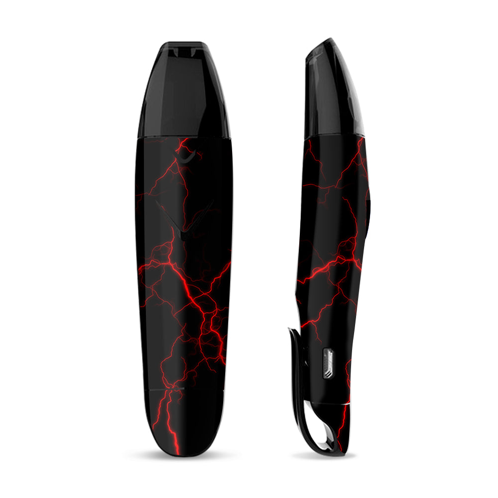 Skin Decal for Suorin Vagon  Vape / Red Lightning Bolts Electric