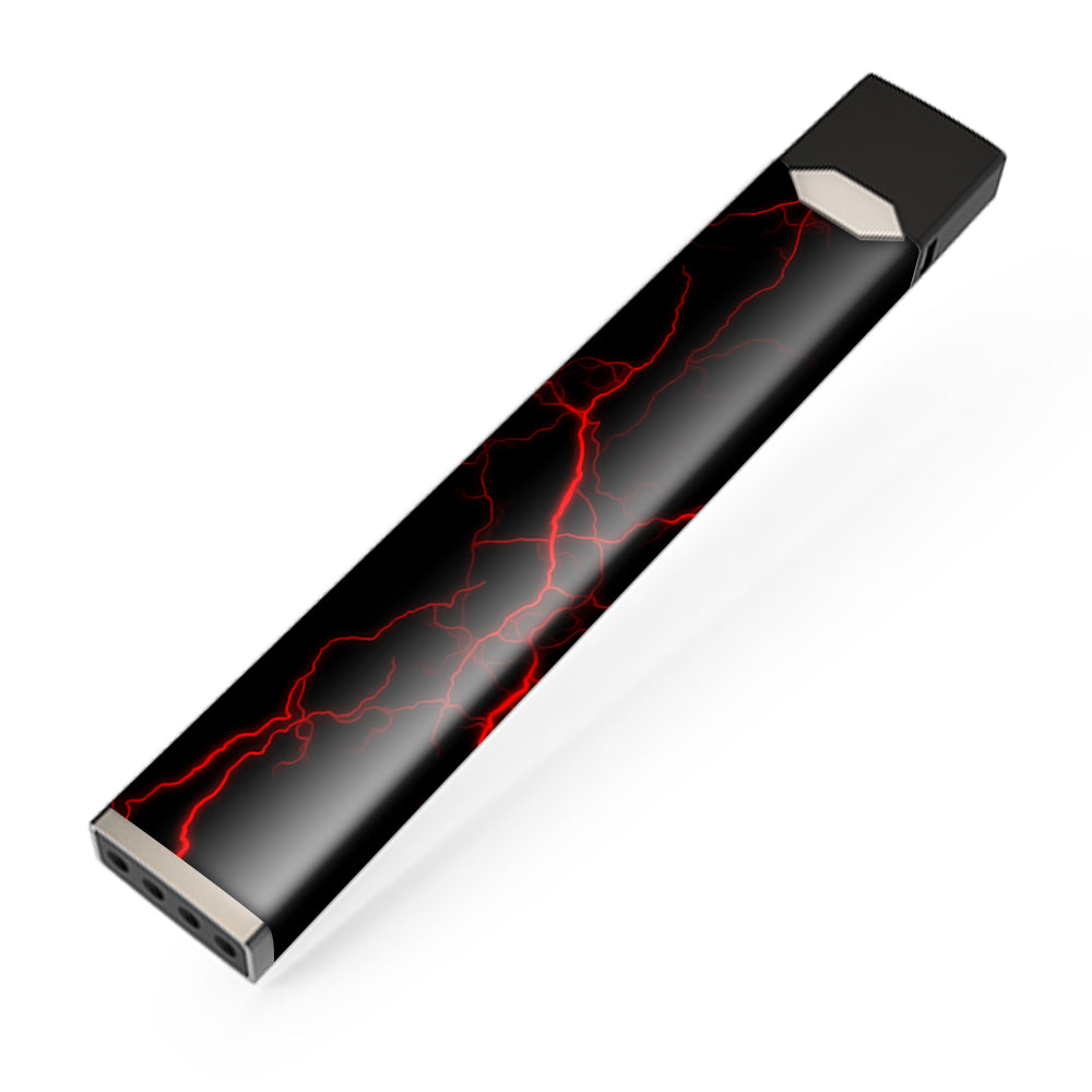  Red Lightning Bolts Electric JUUL Skin