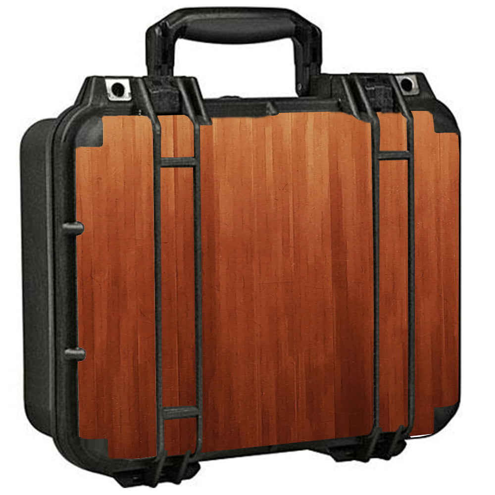  Smooth Maple Walnut Wood Pelican Case 1400 Skin