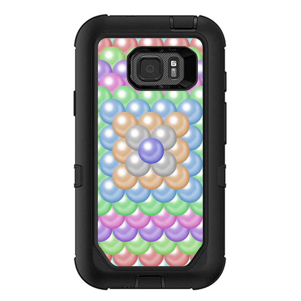  Pastel Bubbles Design Otterbox Defender Samsung Galaxy S7 Active Skin