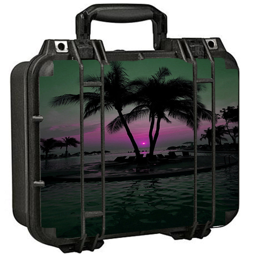 Sunset Tropical Paradise Poolside Pelican Case 1400 Skin